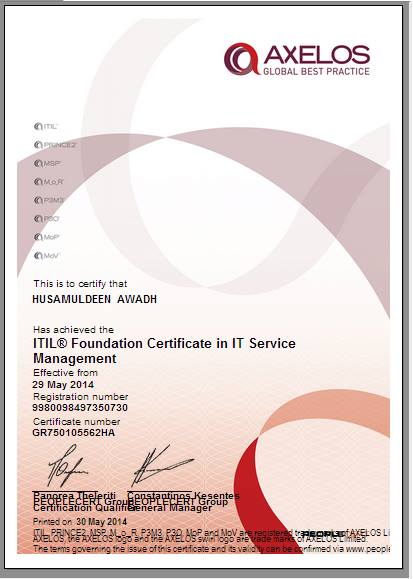 ITIL / IT Service Management