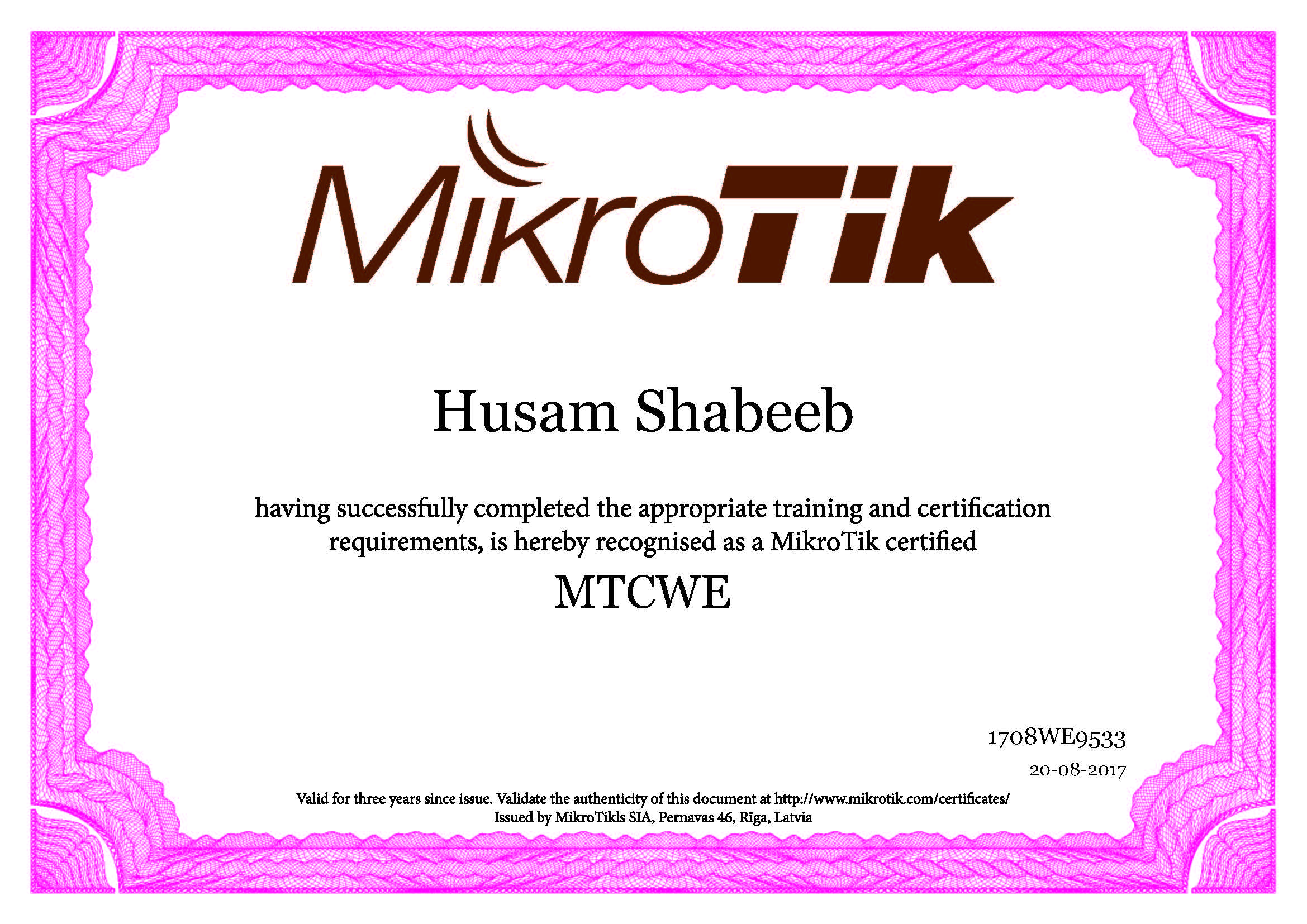 MikroTik MTCWE