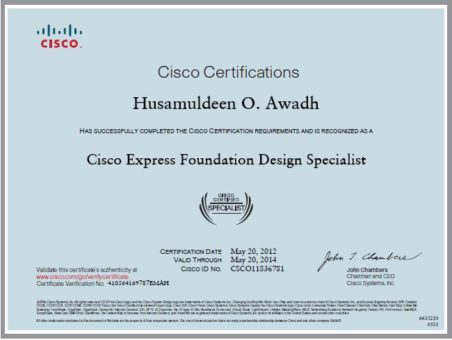 Cisco Specialist